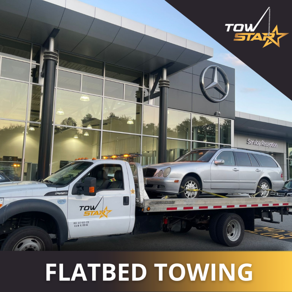 towing company and our flatbed towing services