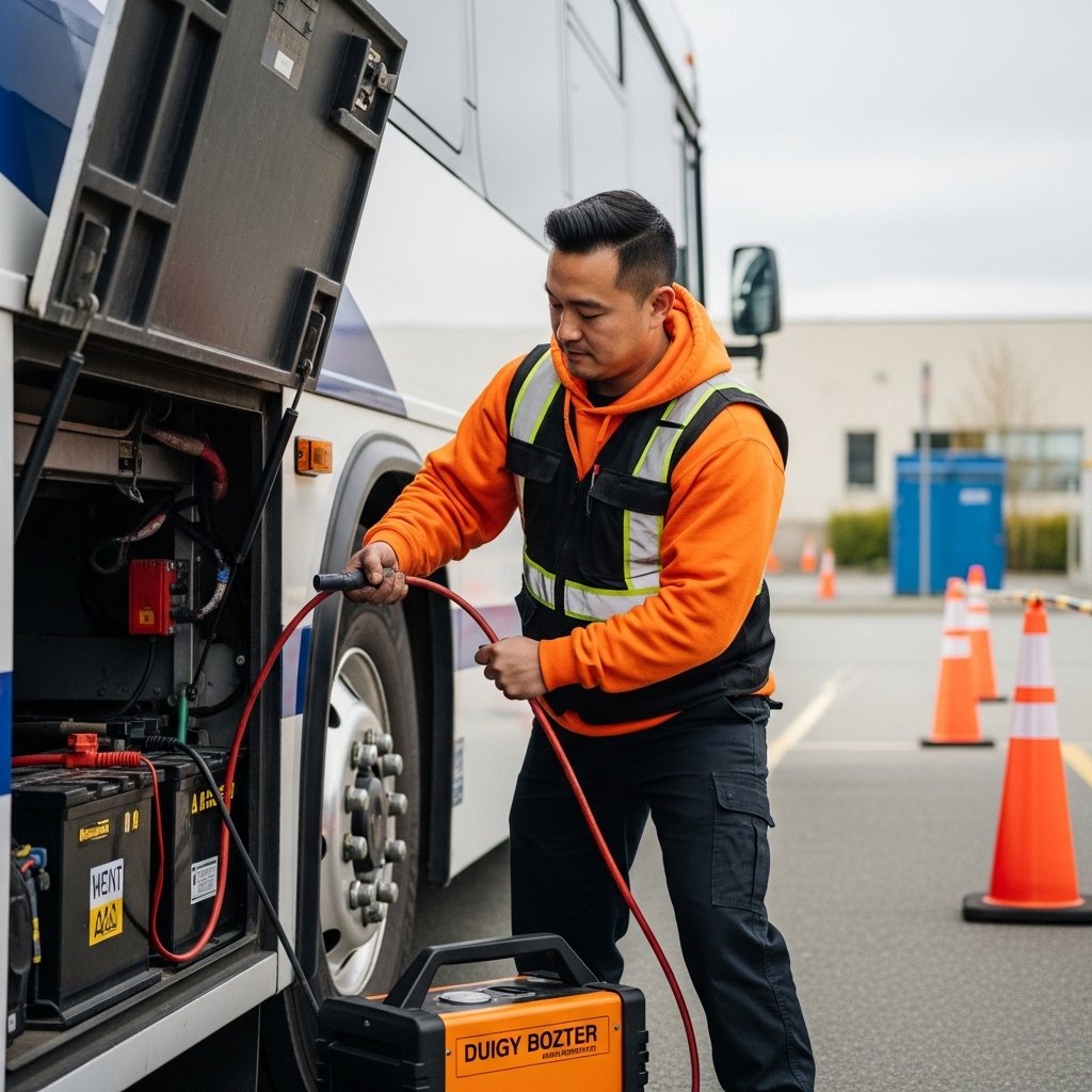 Heavy Vehicle Battery Boost Services in Burnaby BC
