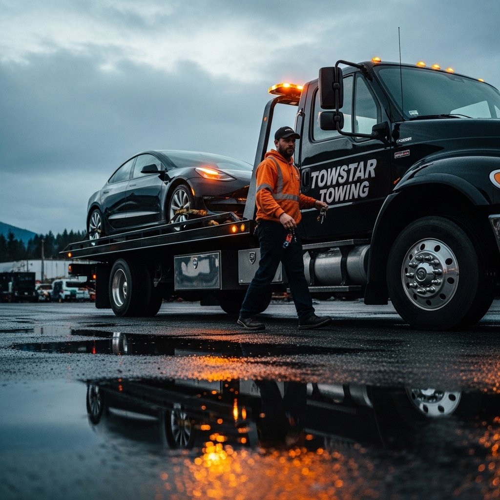 Tesla Towing Services in Ladner BC