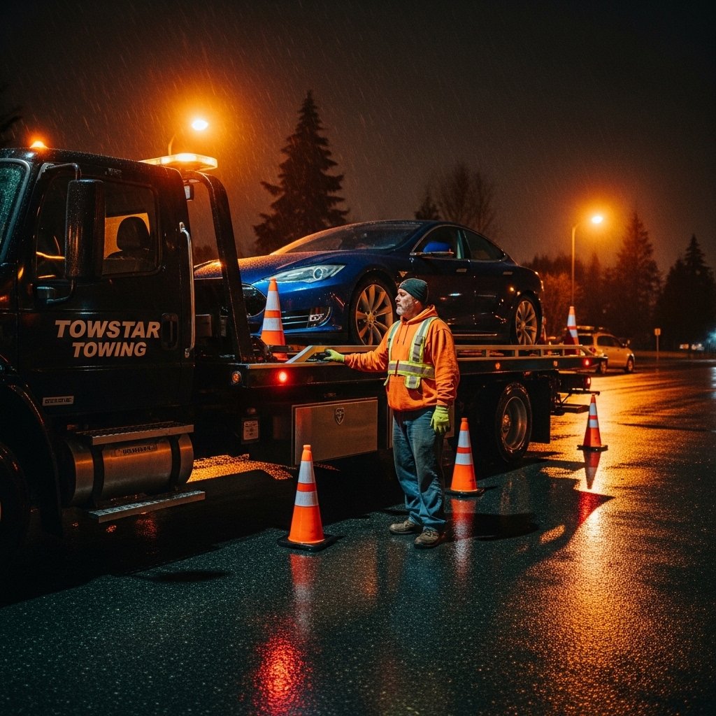 Tesla Towing Services in Ladner BC