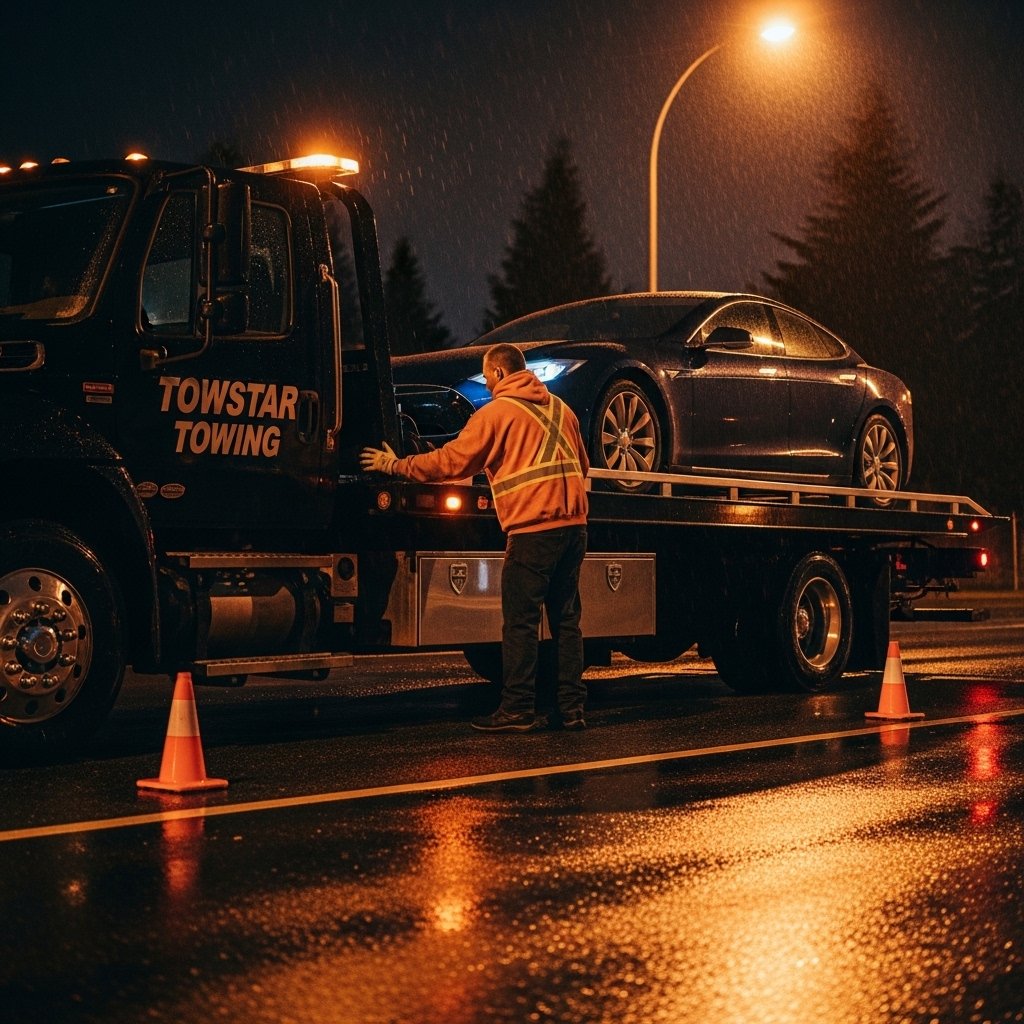 Tesla Towing Services in Ladner BC
