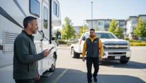 Towstar Towing RV Tow Truck Near Metrotown Live ETA Text Updates