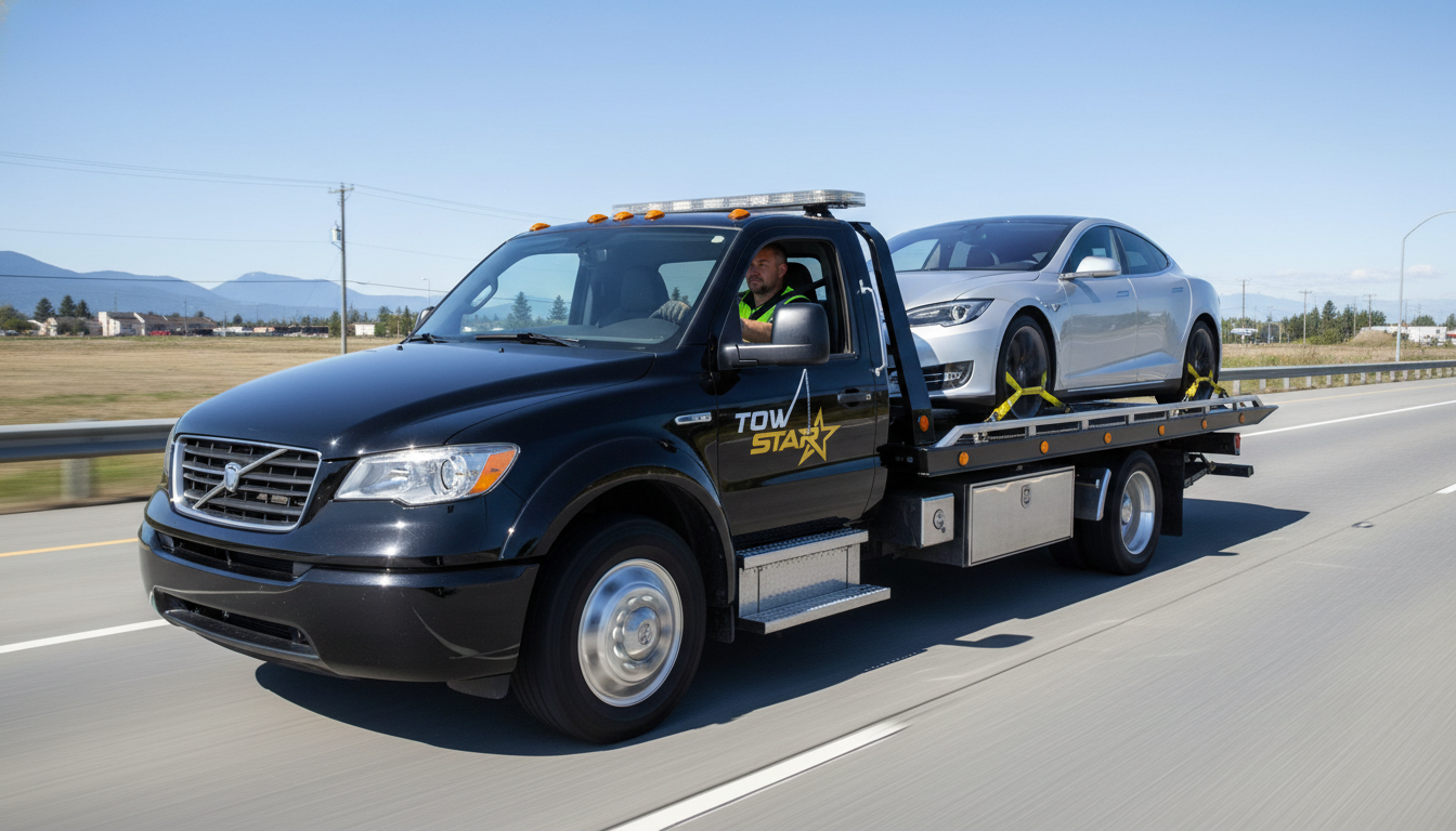 Tesla Towing Services in Delta BC