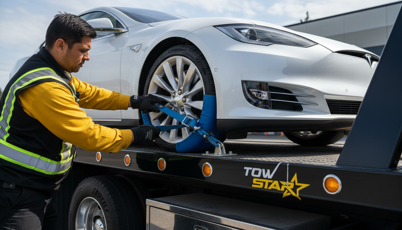 Tesla Towing Services in Delta BC