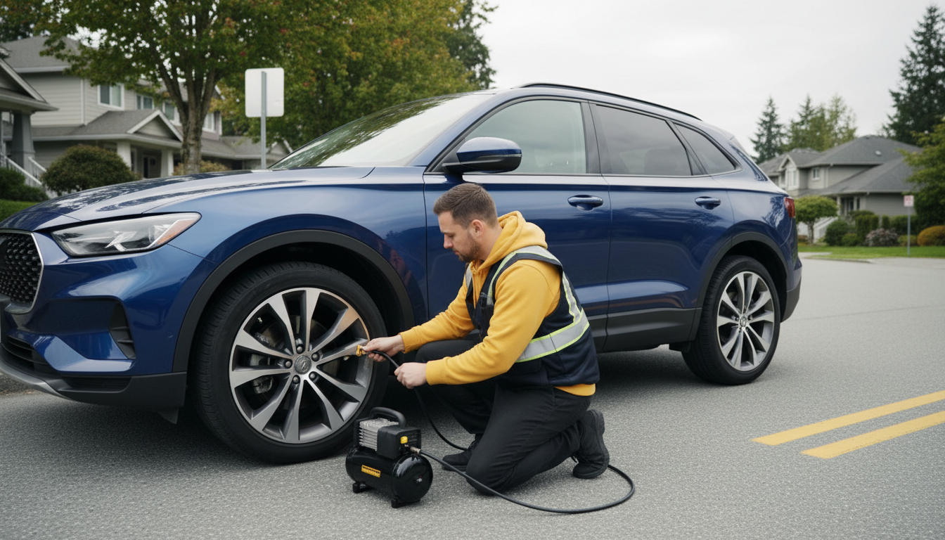 Tire Air Up Inflation Services in Delta BC