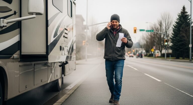 Towstar Towing RV hauling receipt checklist for ICBC reimbursement