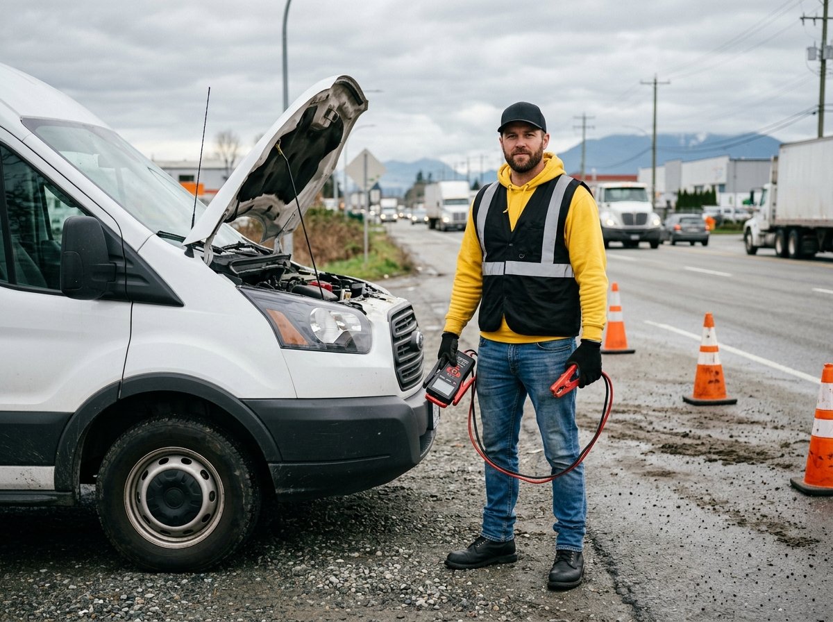 Heavy Vehicle Battery Boost Services in Delta BC​
