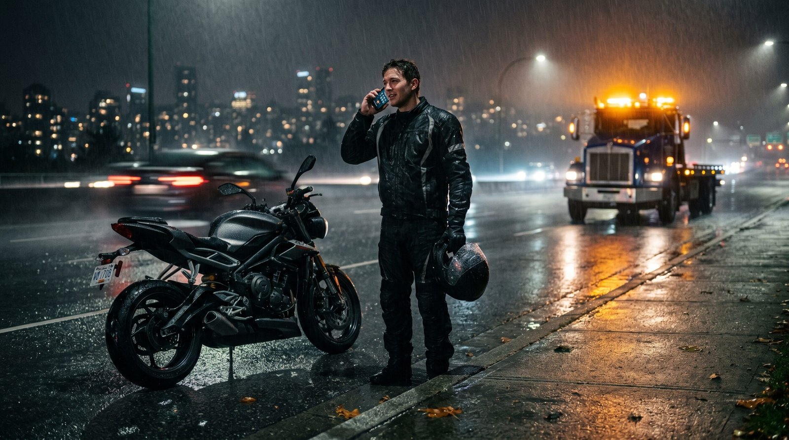 Flatbed Motorcycle Towing Vancouver Riders Need After A Dead Battery