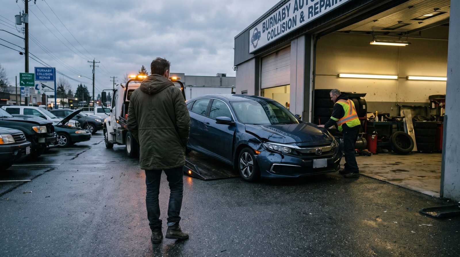 Metrotown Accident Tow: Body Shop, ICBC Lot, Or Driveway?