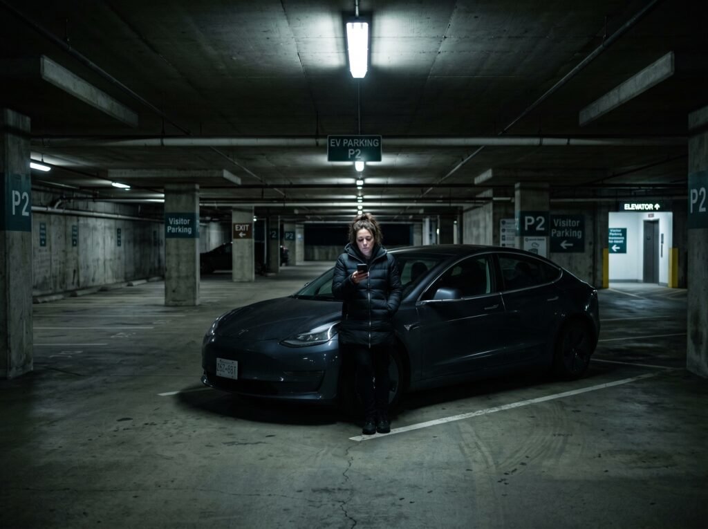 Towstar Towing For Tesla Underground Parkade Recovery In Vancouver