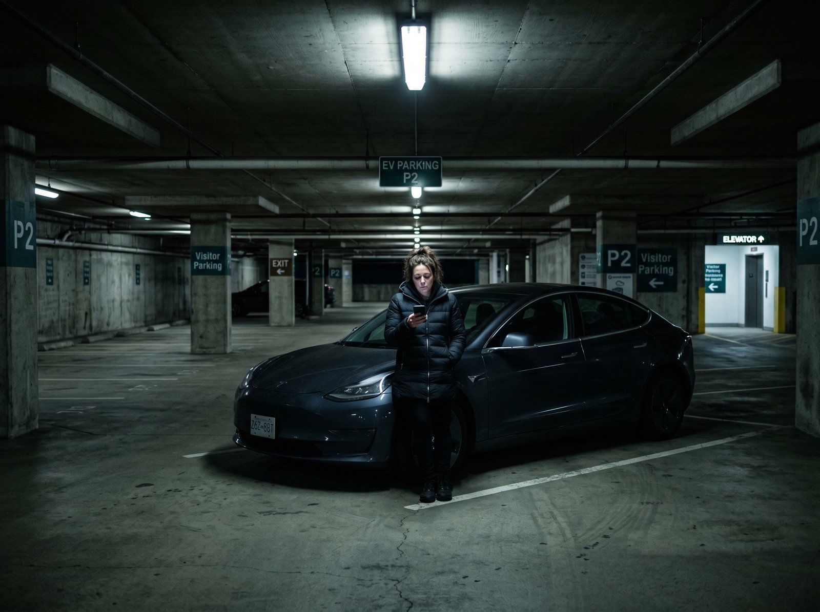 Towstar Towing For Tesla Underground Parkade Recovery In Vancouver