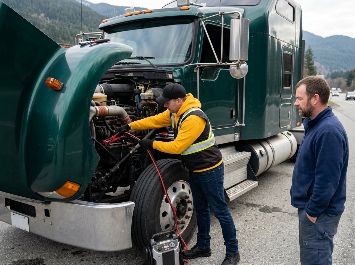 Heavy Vehicle Battery Boost Services in Coquitlam BC​