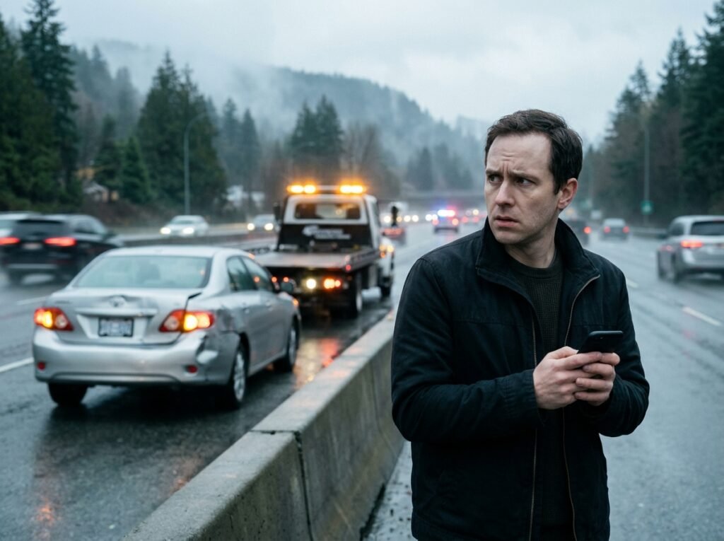 3 Checks Before Accepting a Tow Truck After a Highway 1 Crash
