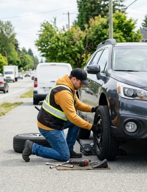 Mobile Tire Change Services in Surrey BC​