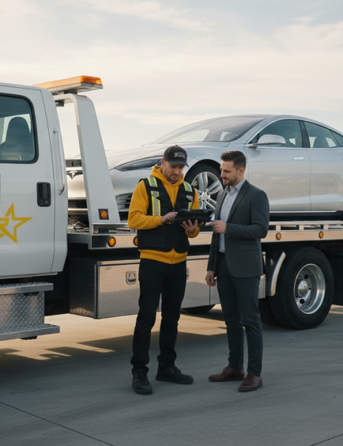 Tesla Towing Services in Delta BC