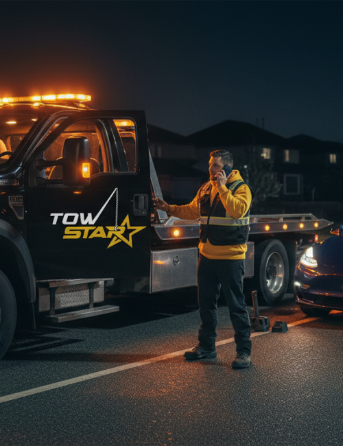 Tesla Towing Services in Delta BC