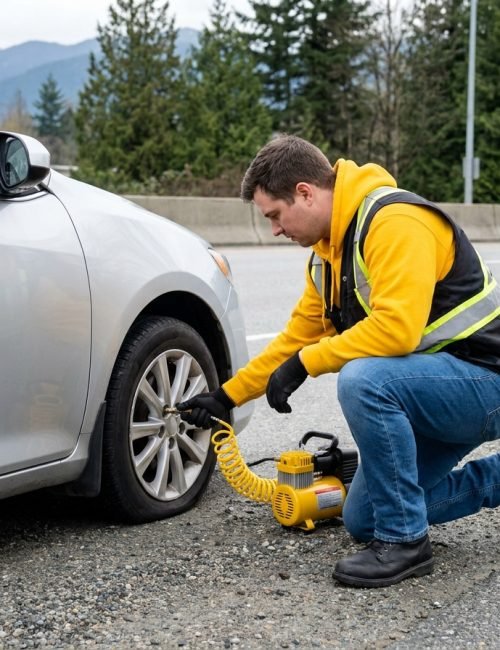 Tire Air Up Inflation Services in Coquitlam BC​