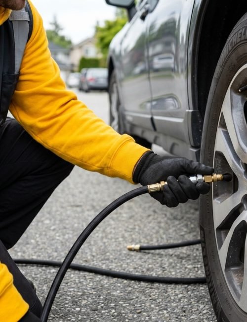 Tire Air Up Inflation Services in Surrey BC​